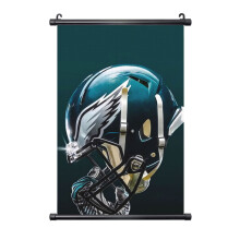 Eagles Football Team PVC Wall Hanging Painting Black