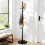 Solid Wood Coat Hanger Stand Black 1 Piece 3
