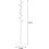 Solid Wood Coat Hanger Stand Black 1 Piece 8