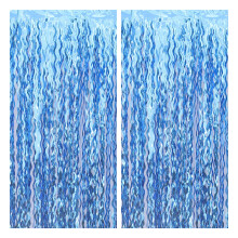 Warkul wavy tinsel foil fringe curtains 5 pcs