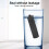 Yoloke keychain pill holder metal 3-compartment 4
