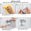 Removable Shower Head Holder with 2 Hooks Adjustable Wall 5
