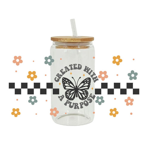 WSBDENLK fall leaves cup wrap transfer stickers