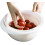 Swivel Drainer Bowl Strainer 2-in-1 White 1