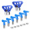 Walmeck airless paint nozzles set reversible 6-piece 1