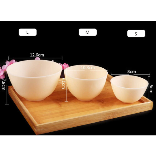 Silicone Mixing Bowl Eco-Friendly 8x5cm Pink 1