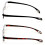 Reading Glasses Featherweight Half Rim +1.50 2 Pairs 3