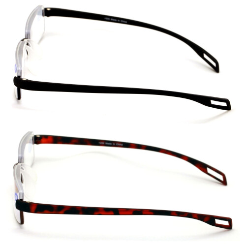 Reading Glasses Featherweight Half Rim +1.50 2 Pairs 2