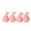 Strawberry-shaped scented soy wax candles 8 pcs 2
