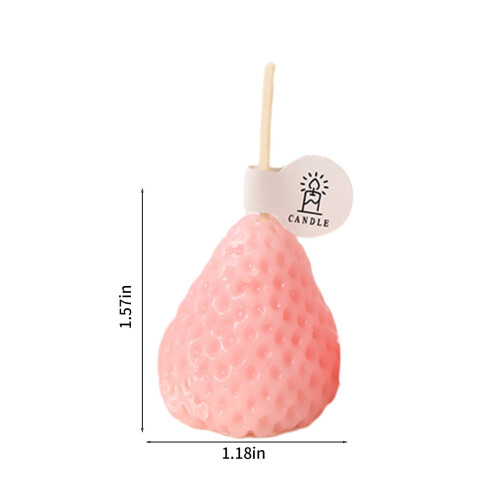 Strawberry Scented Soy Candle Aromatherapy 1 Pack 2