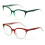 Women's Cateye Optical Reading Glasses +2.00 2 Pairs 2