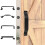 Iron Sliding Barn Door Handle Rustic Flush Pull 1 Piece 6