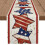 4th of July table runner patriotic stripe design 1 pack 2