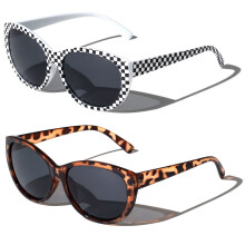Women's Magnified Reading Sunglasses +4.00 2 Pairs