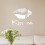 Xchenda kiss me mirror wall sticker removable silver 2