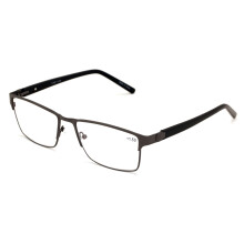 Men's Premium Rectangle Reading Glasses Metal Frame 152mm