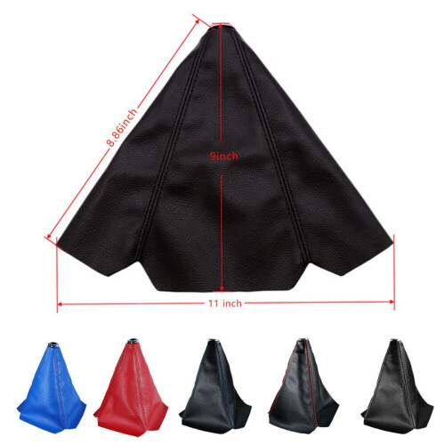 Universal Shift Knob Boot Cover PVC Leather 6pcs 1