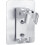 Removable Shower Head Holder with 2 Hooks Adjustable Wall 1