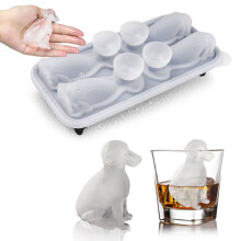 Silicone Ice Cube Tray Dog Shape 4-Pack