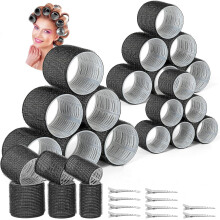 Wattne self-grip curlers 28 pcs black 3 sizes