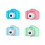 Kids digital video camera 8MP HD rechargeable shockproof 5