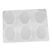 Weis silicone gel shoe pads clear heel grips 6 pcs