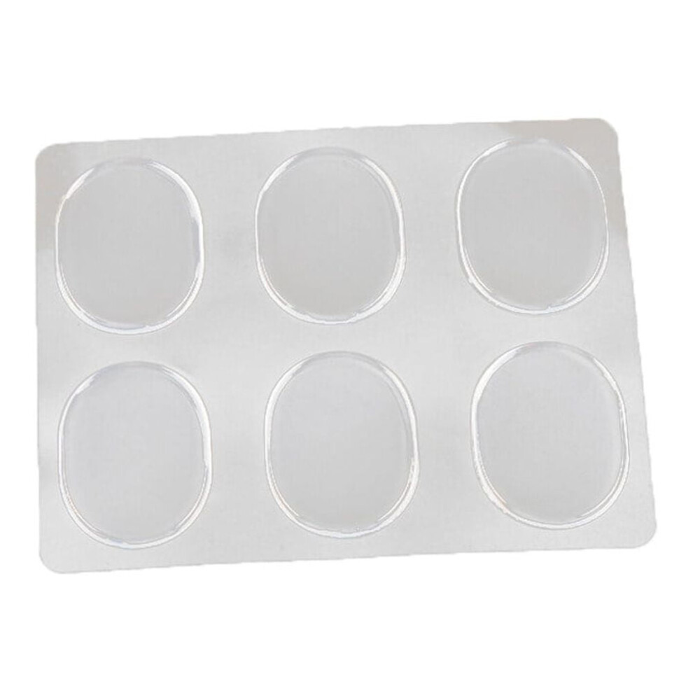 Weis silicone gel shoe pads clear heel grips 6 pcs