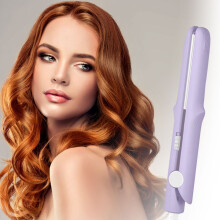 XIANXIAN 2-in-1 curling wand and flat iron, portable, for