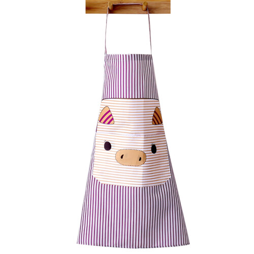 Lovely Pig Polyester Sleeveless Apron with Pockets 1