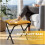 Foldable Ottoman Foot Rest Pink Upholstered 1 Pc 4