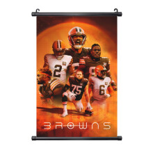 Browns Football Team PVC Black Axis Wall Hanging Painting