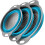 Collapsible Colander Set Heat-Resistant 3-Piece Blue 1