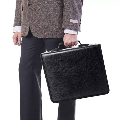 Portable CD DVD storage bag PU leather 520-disc 2