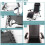 Deck Chair Replacement Fabric Black Gray 4 Cords 7
