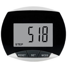 Pedometer with belt clip LCD display 1 piece