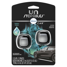 Febreze Vent Clip Car Air Freshener, Odor Eliminator, Unstopables Fresh Scent, 2 CLIPS