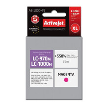 Activejet AB-1000MN Ink (replacement for Brother LC1000M/970M; Supreme; 35 ml; magenta). Prints 550% more.