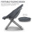 Moon Chair Folding Seat Stool with Metal Frame Gray 6