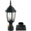 Outdoor Post Light Waterproof 3-Light Fixture with Clear 1
