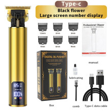 Hair Clippers Rechargeable Cordless Trimmer Golden
