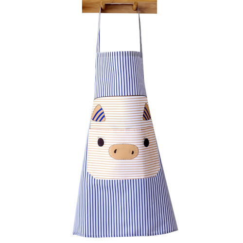 Lovely Pig Polyester Sleeveless Apron with Pockets 1