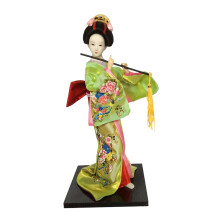 TISHITA Japanese Geisha Doll Statue 12 inch Fluorescent