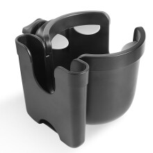 TITOUMI stroller cup holder with phone mount, black,