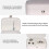 Jewelry Box PU Leather Double Layer White 2