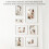 Vintage wooden white photo frame A4 5