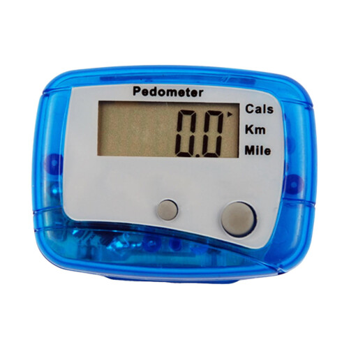 Pedometer for Walking Clip-on Step Counter Blue