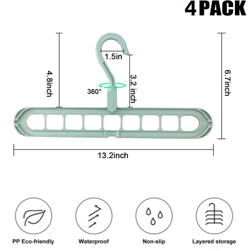 Magic Space Saving Hangers Gray 4 Pack 2