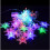 Christmas Snowflake Curtain Lights 11.5ft 96LED Multicolor 2