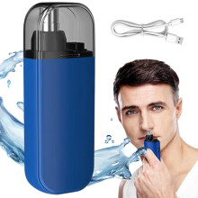 Nose Hair Trimmer Electric Rechargeable 2-in-1 Blue