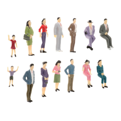 G Scale Model Train Passengers Seated Standing 25pcs